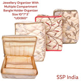 SHREE SHYAM PRODUCTS TISSUE SILK JEWELLERY POUCH WITH BANGLE ROD