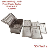SHREE SHYAM PRODCUTS FRILL PATTERN SATIN LOCKER POUCH
