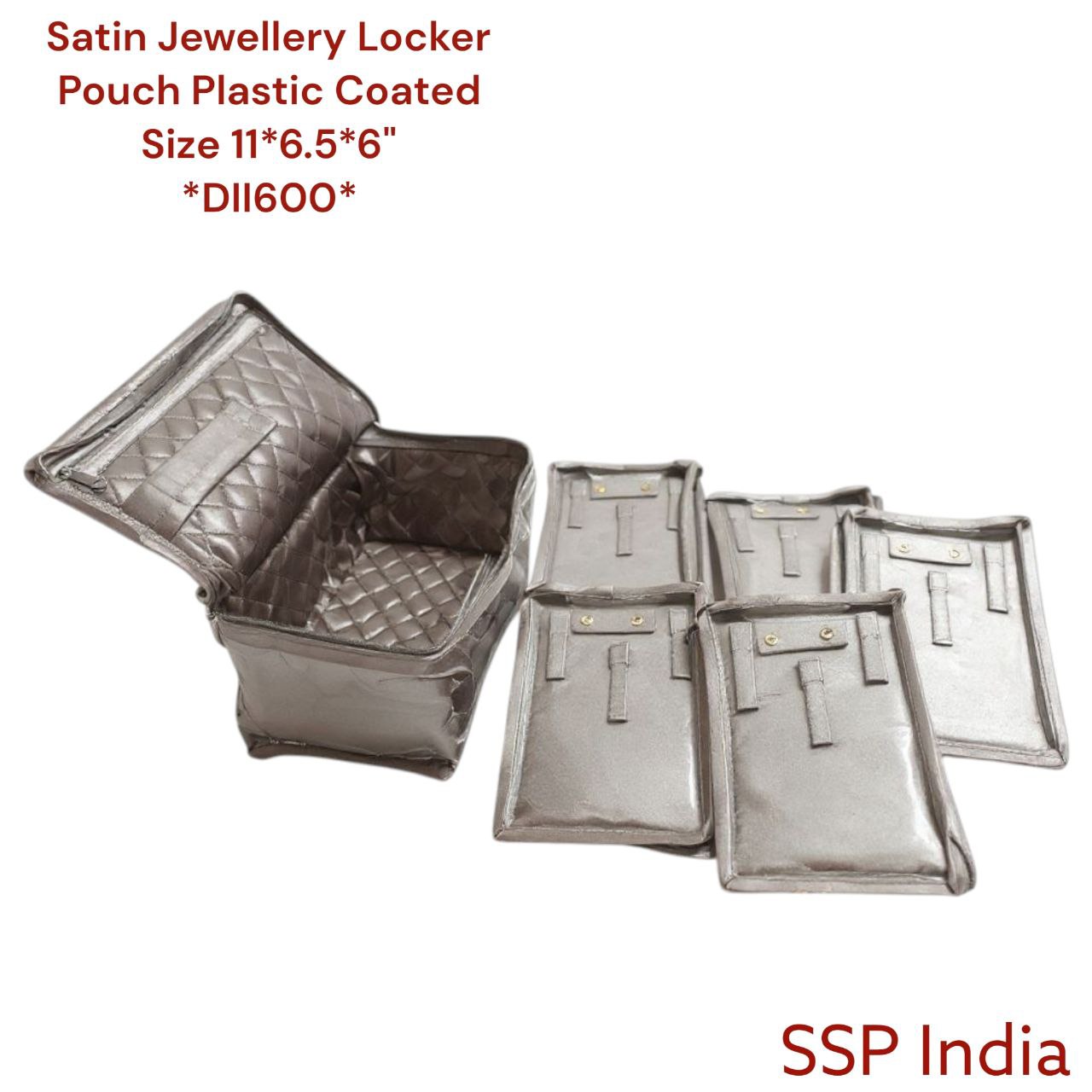 SHREE SHYAM PRODCUTS FRILL PATTERN SATIN LOCKER POUCH