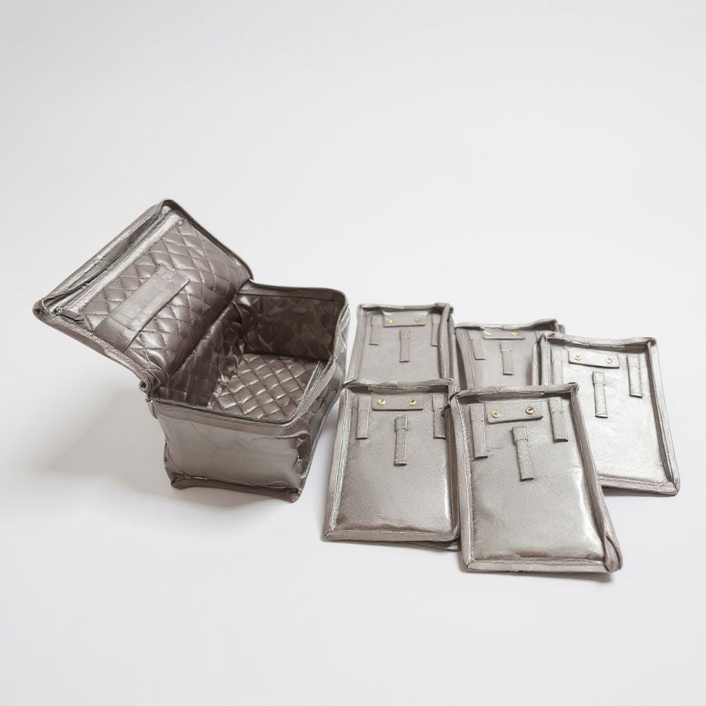 SHREE SHYAM PRODCUTS FRILL PATTERN SATIN LOCKER POUCH