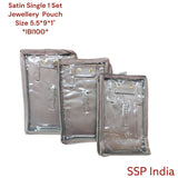 SHREE SHYAM PRODUCTS NECKLACE SET SATIN POUCH TRAVEL POUCH