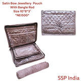 SHREE SHYAM PRODUCTS BOW PATTERN SATIN LOCKER POUCH