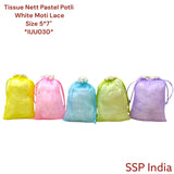 SHREE SHYAM PRODUCTS 5*7 INCH PASTEL TISSUE POTLI BAGS