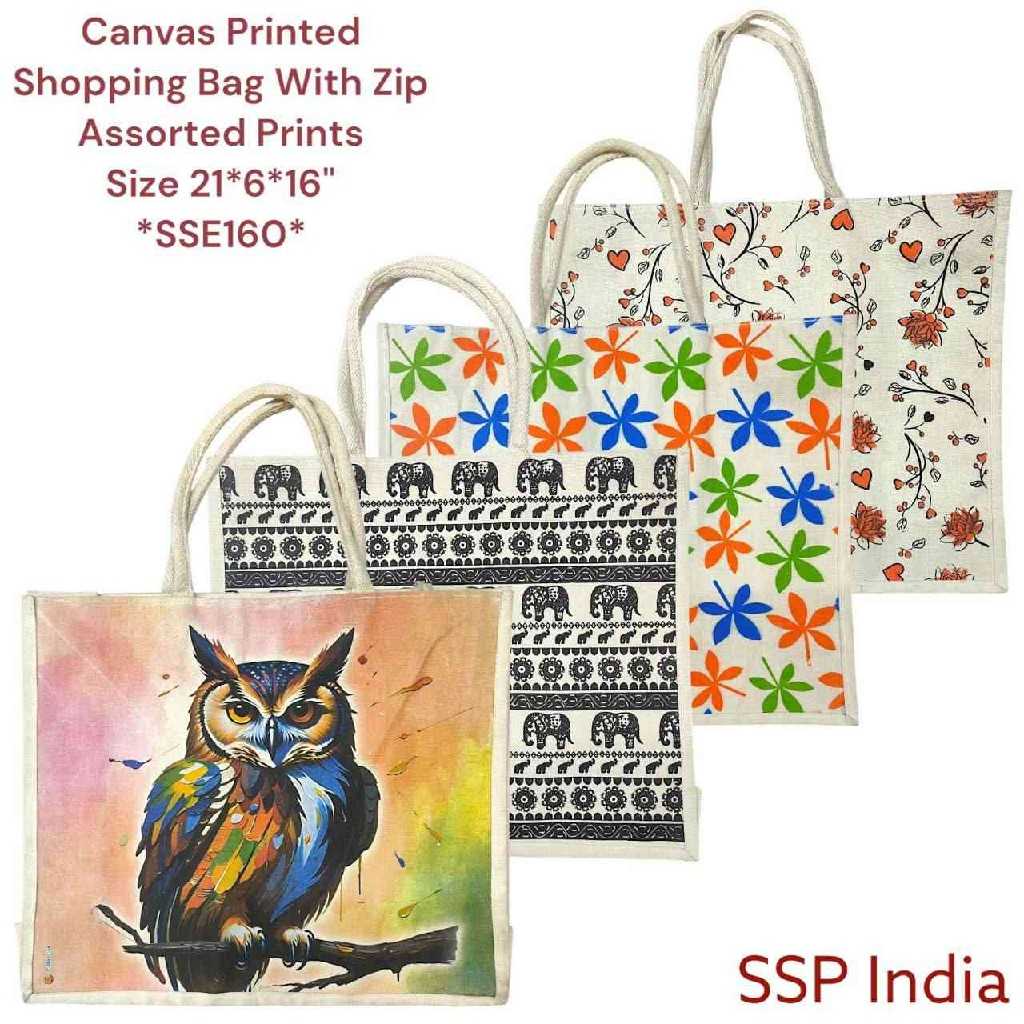 SHREE SHYAM PRODUCTS BIG SIZE PRINTED CANVAS BAG