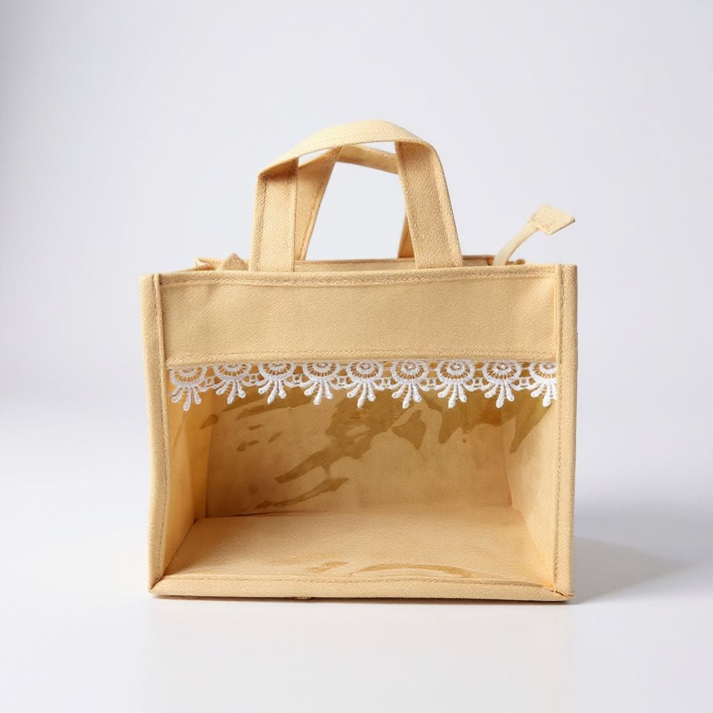 SHREE SHYAM PRODUCTS 8*10 INCH NON WOVEN WINDOW TRANSPARENT GIFT BAGS