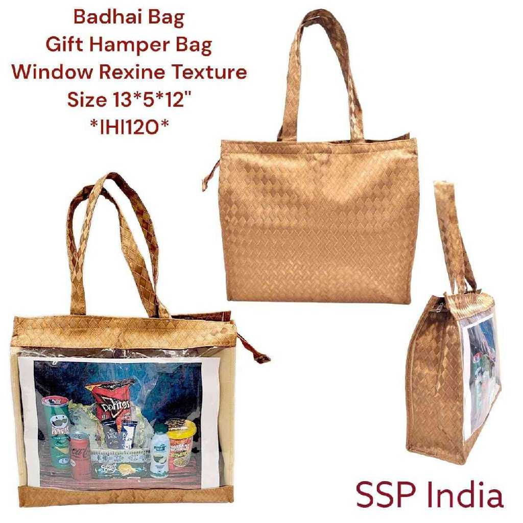 SHREE SHYAM PRODUCTS TRANSPARENT TEXTURE REXINE GIFT BAGS
