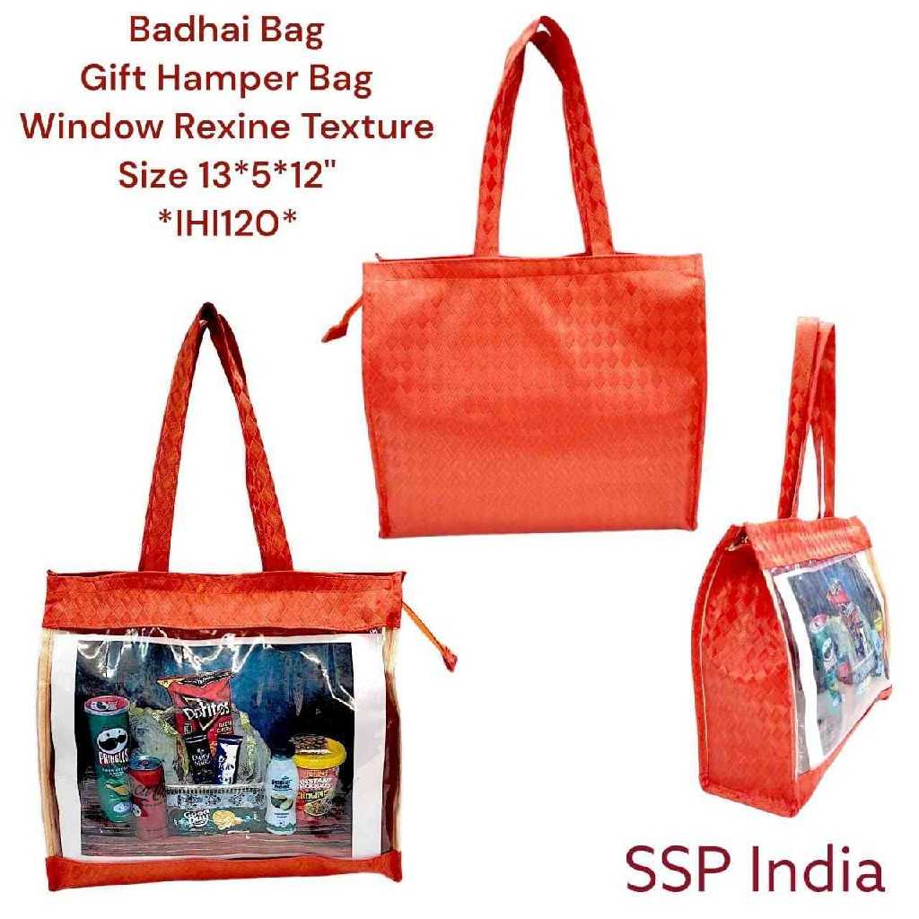SHREE SHYAM PRODUCTS TRANSPARENT TEXTURE REXINE GIFT BAGS