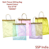 SHREE SHYAM PRODUCTS BIG PASTEL TISSUE GIFT BAGS