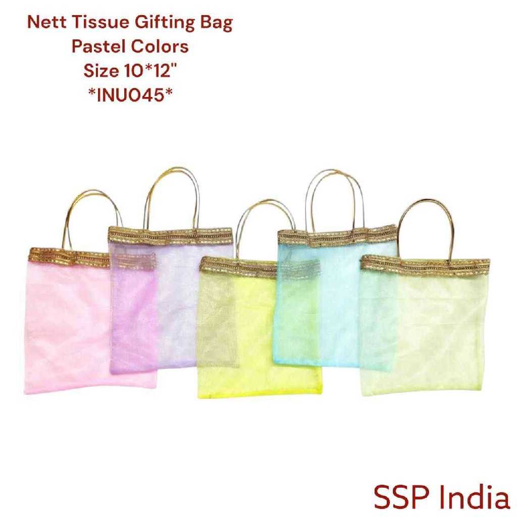 SHREE SHYAM PRODUCTS 10*12 INCH SMALL PASTEL TISSUE GIFT BAGS