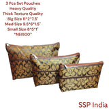 SHREE SHYAM PRODUCTS 3 PCS SET HEAVY QUALITY SMART TRAVEL POUCH