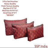 SHREE SHYAM PRODUCTS 3 PCS SET HEAVY QUALITY SMART TRAVEL POUCH