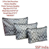 SHREE SHYAM PRODUCTS 3 PCS SET HEAVY QUALITY SMART TRAVEL POUCH
