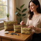 SHREE SHYAM PRODUCTS 3 PCS SET HEAVY QUALITY SMART TRAVEL POUCH