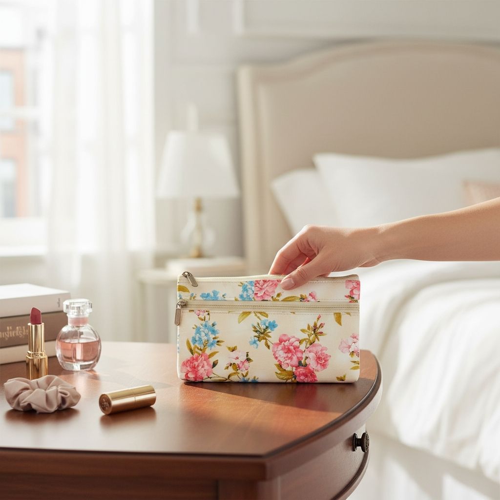 SHREE SHYAM PRODUCTS FLORAL PRINT DIGITAL PRINT HAND POUCHES