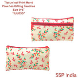 SHREE SHYAM PRODUCTS LEAF PRINT TISSUE HAND POUCHES
