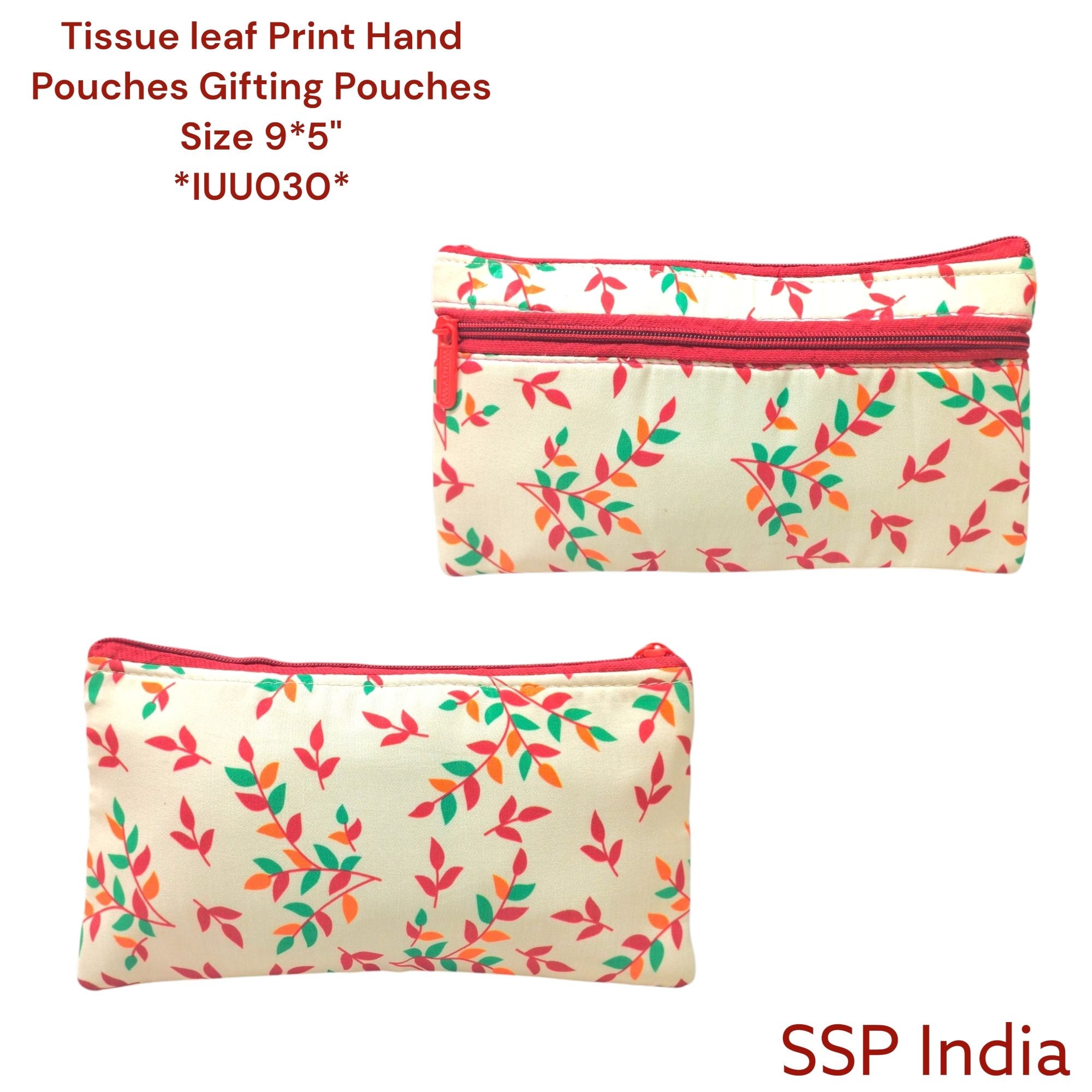 SHREE SHYAM PRODUCTS LEAF PRINT TISSUE HAND POUCHES