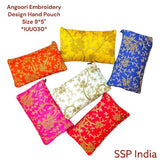 SHREE SHYAM PRODUCTS SILK EMBROIDERY HAND POUCHES