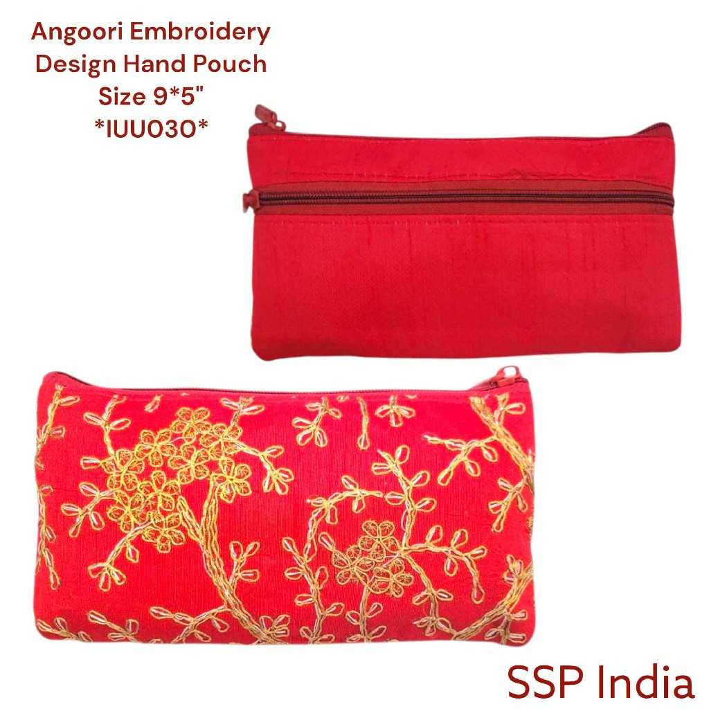 SHREE SHYAM PRODUCTS SILK EMBROIDERY HAND POUCHES