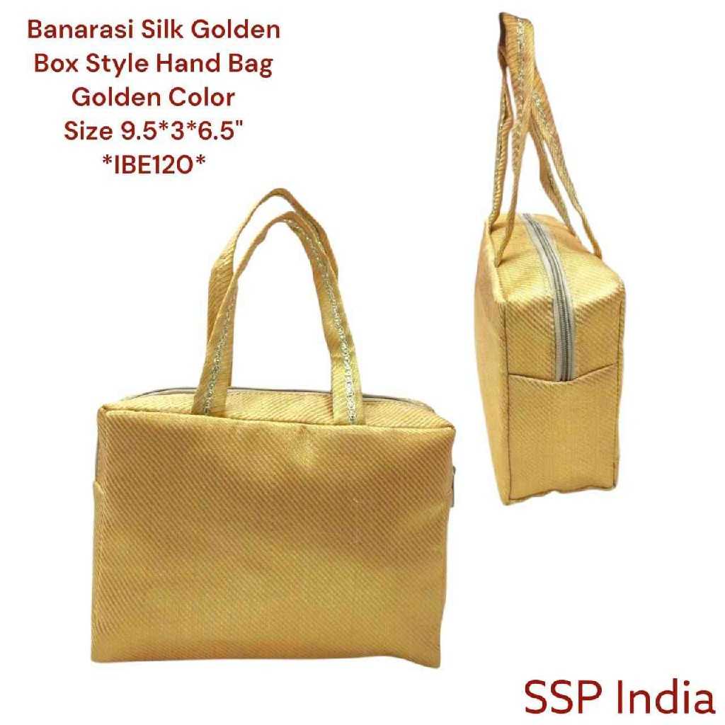 SHREE SHYAM PRODUCTS BANARASI GOLDEN BOX HAND BAGS