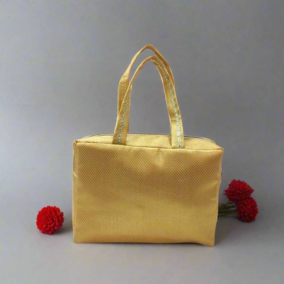 SHREE SHYAM PRODUCTS BANARASI GOLDEN BOX HAND BAGS