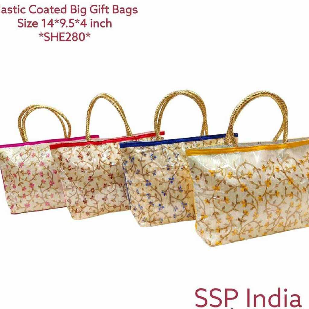 SHREE SHYAM PRODUCTSPLASTIC COATED SILK EMBROIDERY BAGS