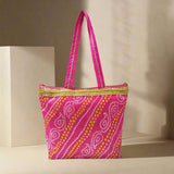 SHREE SHYAM PRODUCTS BANDHINI PRINT HAND BAGS