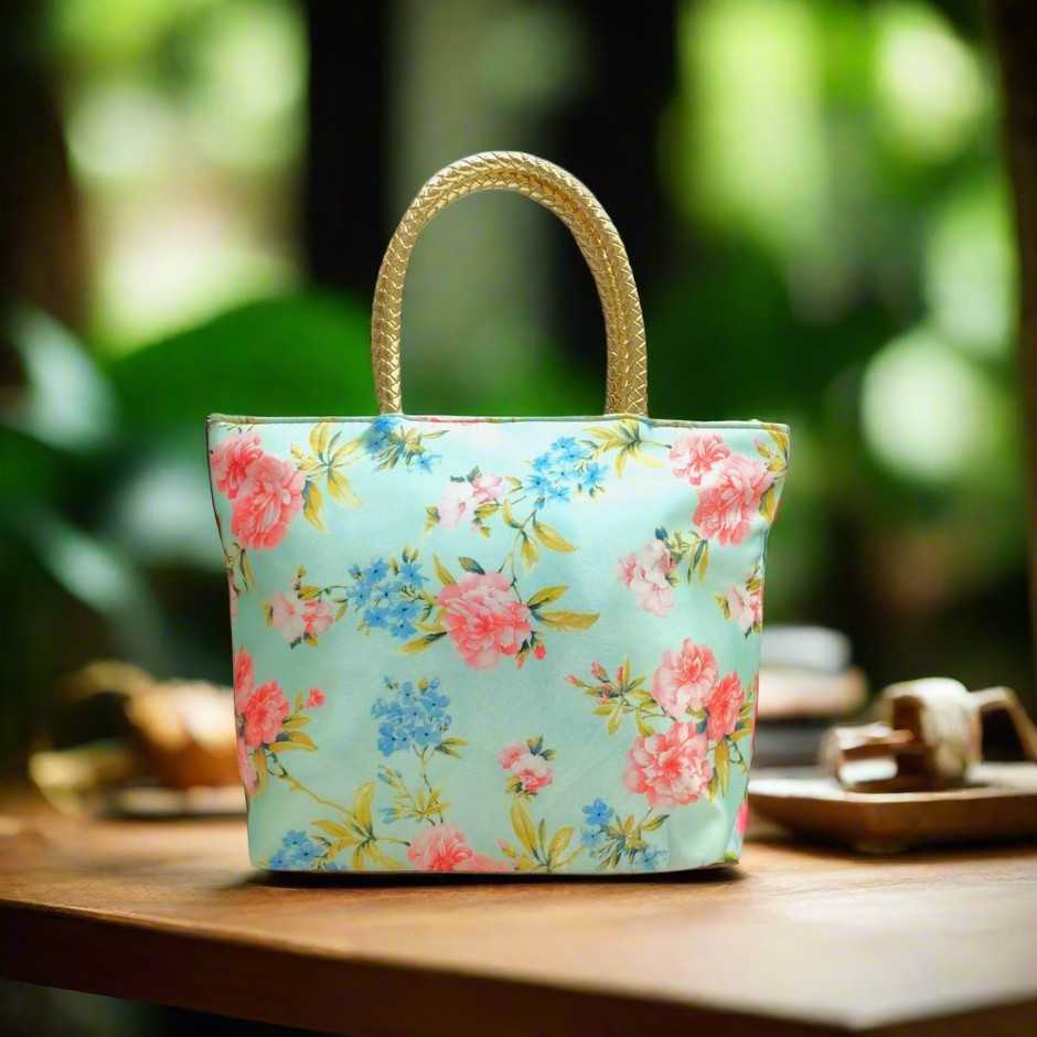 SHREE SHYAM PRODUCTS DIGITAL PRINT FLORAL DESIGN HAND BAGS