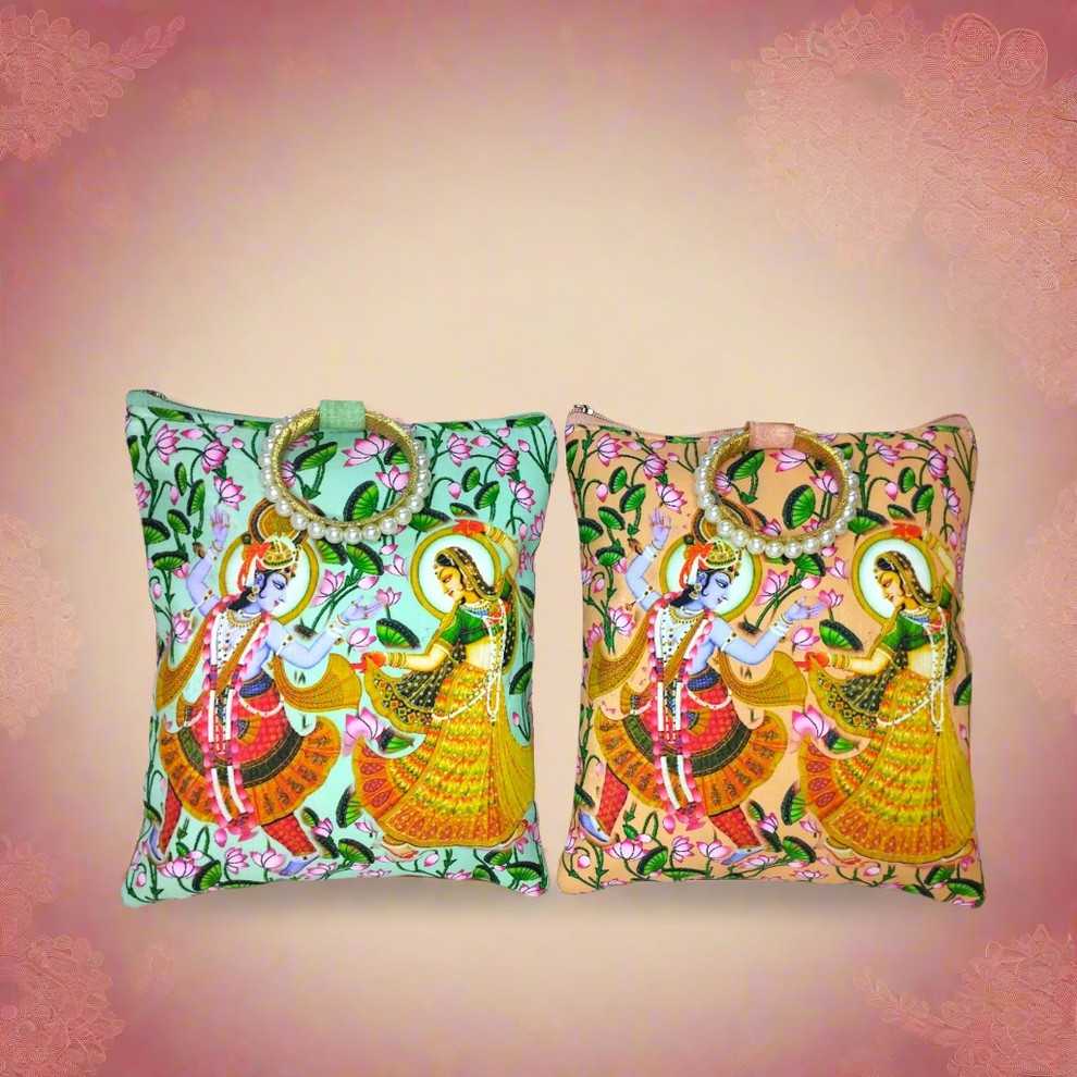 SHREE SHYAM PRODUCTS DIGITAL RADHE KRISHNA PRINT HANDBAG