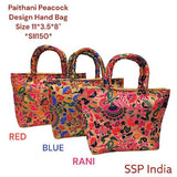 SHREE SHYAM PRODUCTS PAITHANI PEACOCK DESIGN HANDBAG