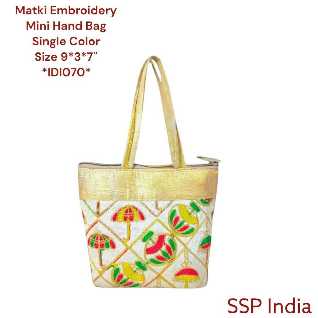 SHREE SHYAM PRODUCTS SILK EMBROIDERY GIFT HANDBAG