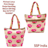 SHREE SHYAM PRODUCTS MINI LOTUS PRINT HANDBAG