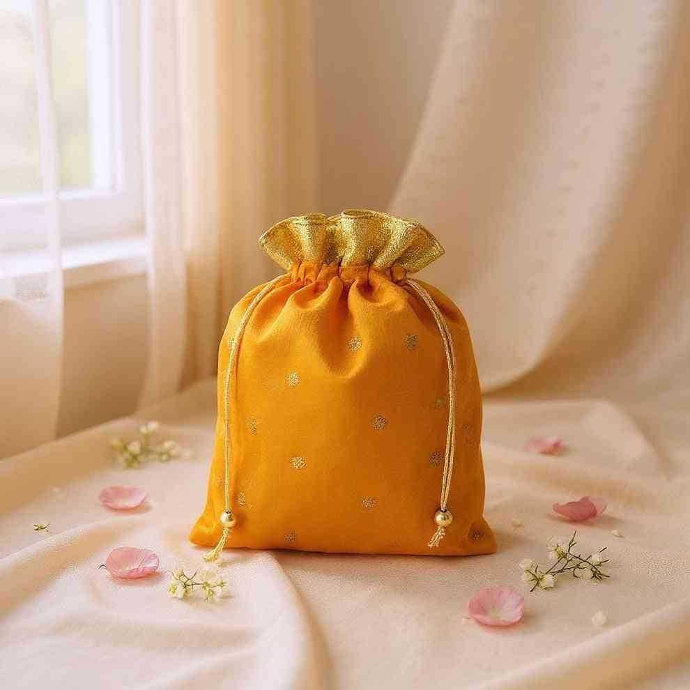 SHREE SHYAM PRODUCTS 500 GMS SILK BUTI PACKING POTLI BAG