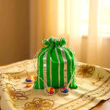 SHREE SHYAM PRODUCTS 500 GMS GOTA PATTI SILK POTLI BAG