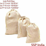 SHREE SHYAM PRODUCTS 500 GMS PLAIN JUTE PACKING POTLI BAGS