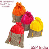SHREE SHYAM PRODUCTS 500 GMS PACKING JUTE VELVET PACKING POTLI BAG