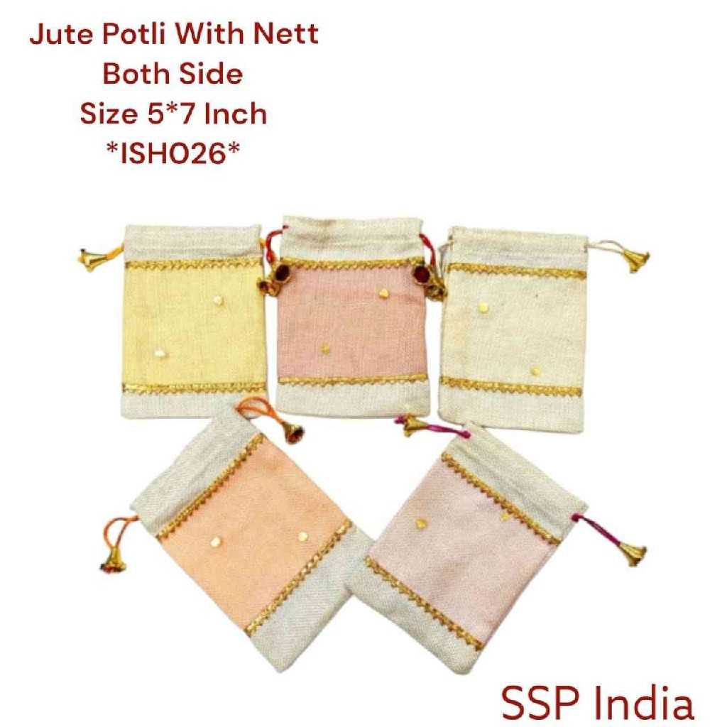 SHREE SHYAM PRODUCTS250 GMS JUTE NETT PACKING POTLI BAG