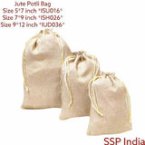SHREE SHYAM PRODUCTS 250 GMS PLAIN JUTE POTLI BAG