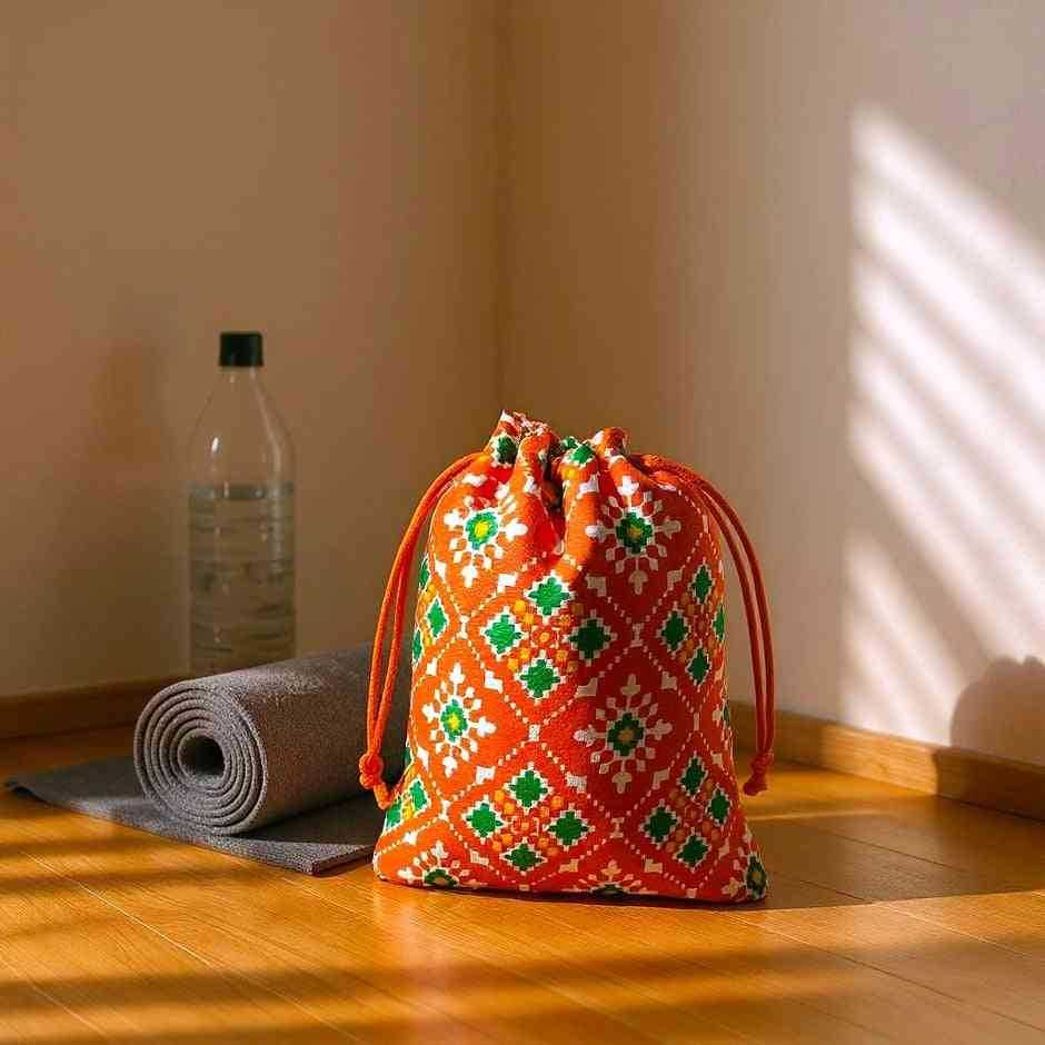 SHREE SHYAM PRODUCTS 250 GMS PATOLA PRINT PACKING POTLI BAG