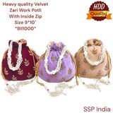 SHREE SHYAM PRODUCTS VELVET HAND WORK POTLI BAG