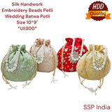 SHREE SHYAM PRODUCTS SILK HAND WORK DESIGNER POTLI BAG