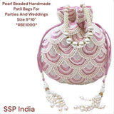 SHREE SHYAM PRODUCTS PEARL HAND BEADED DESIGNER POTLI BAGS