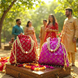 SHREE SHYAM PRODUCTS SEQUENCE EMBROIDERED POTLI BAGS