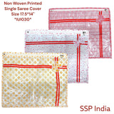 SHREE SHYAM PRODUCTS SINGLE PRINTED BOW SINGLE SAREE COVER