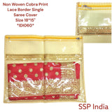 SHREE SHYAM PRODUCTS SINGLE SAREE COVER JARI LACE COBRA