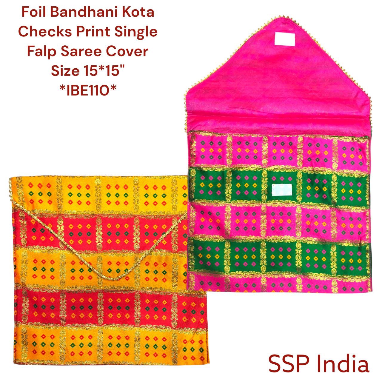 SHREE SHYAM PRODUCTS FLAP SAREE COVER FOIL BANDHANI