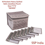 SHREE SHYAM PRODUCTS 10 POCKET HEAVY QUALITY JEWELLERY POUCH