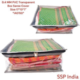 SHREE SHYAM PRODUCTS 7 INCH TRANSPARENT SAREE COVER TIGER