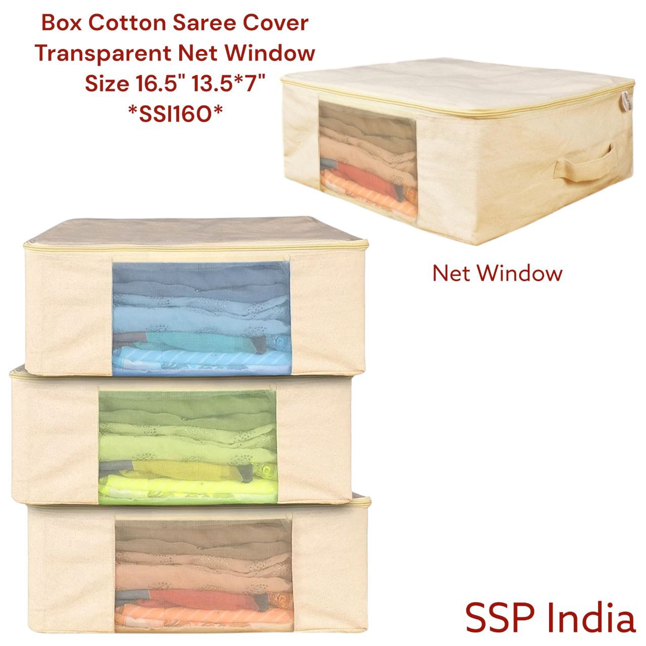SHREE SHYAM PRODUCTS PURE COTTON BOX SAREE COVER