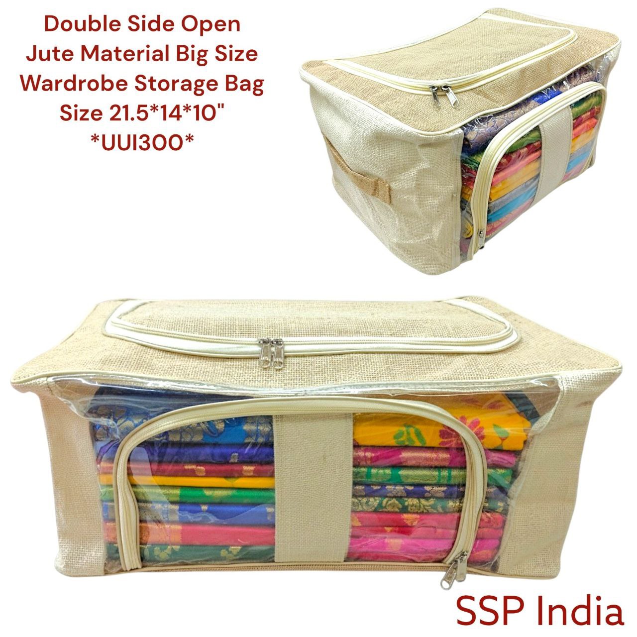 SHREE SHYAM PRODUCTS BIG SIZE 2 SIDE OPEN JUTE STORAGE BAGS