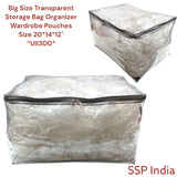 SHREE SHYAM PRODUCTS BIG SIZE TRANSPARENT STORAGE BAG ORGANIZER